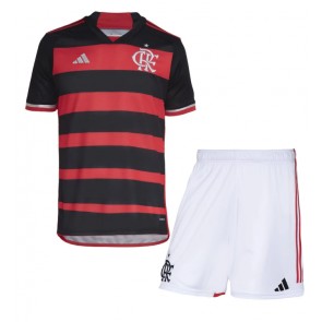 Flamengo Dětské Domácí dres komplet 2024-25 Krátký Rukáv (+ trenýrky)